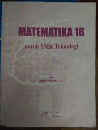 Image of Matematika 1B untuk SMK Teknologi