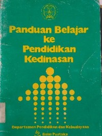 Image of Panduan belajar ke pendidikan kedinasan