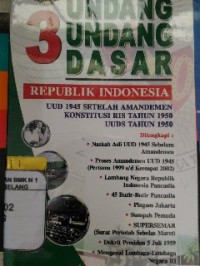 Image of 3 undang-undang dasar republik Indonesia