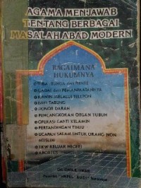 Image of Agama Menjawab Tentang Berbagai Masalah Abad Modern